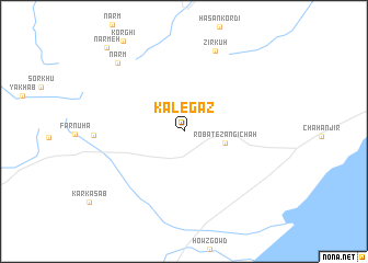 map of Kāl-e Gaz