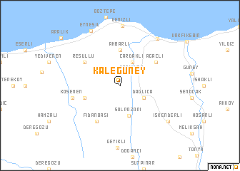 map of Kalegüney