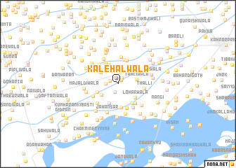 map of Kāle Halwāla