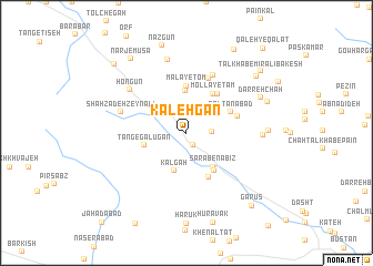 map of Kaleh Gān