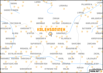 map of Kaleh Sarīreh