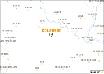 map of Kaleh Sār