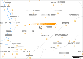 map of Kaleh-ye Namak Kūr