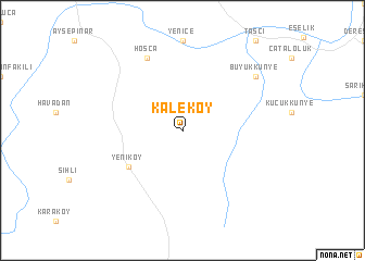 map of Kaleköy