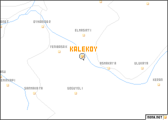 map of Kaleköy