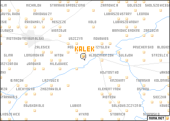 map of Kałek