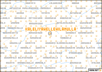 map of Kaleliya Wellewilamulla