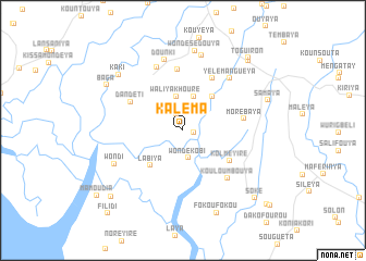 map of Kaléma