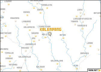 map of Kalempang