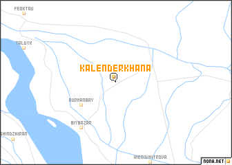 map of Kalenderkhana