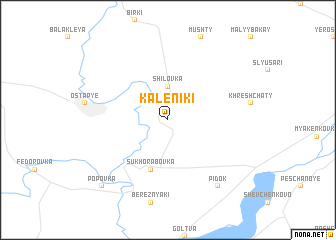 map of Kaleniki