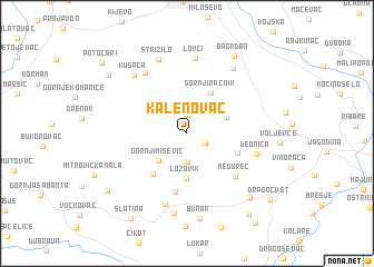 map of Kalenovac