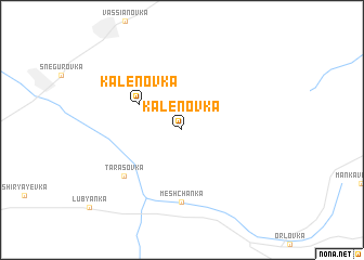 map of Kalënovka