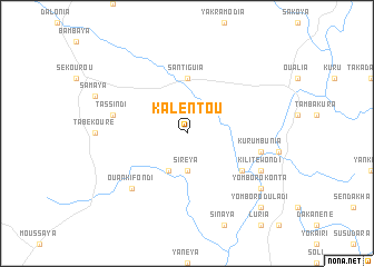 map of Kalentou