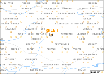 map of Kaleń