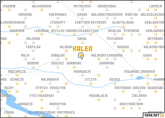 map of Kaleń
