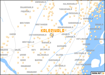 map of Kaleriwāla