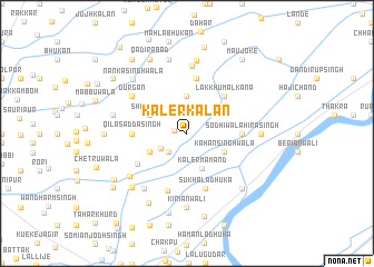 map of Kaler Kalān