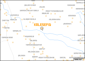 map of Kal-e Sefīd