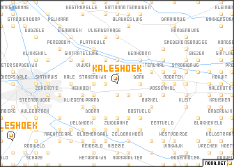 map of Kaleshoek