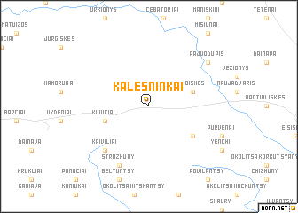 map of Kalesninkai