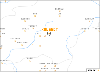 map of Kaleşot