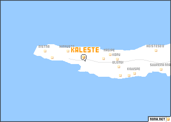 map of Kaleste