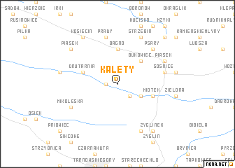 map of Kalety