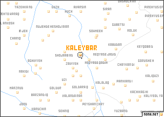 map of Kaleybar