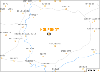 map of Kalfaköy