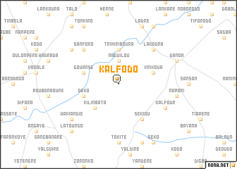 map of Kalfodo