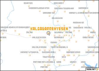 map of Kalgadarreh-ye Seh