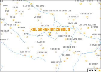 map of Kalgāh Shīrāz-e Bālā