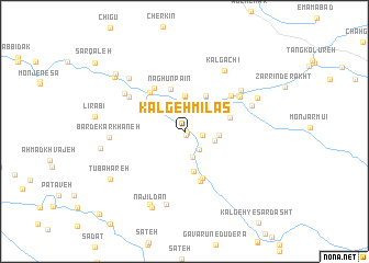 map of Kalgeh Mīlās