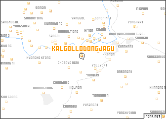 map of Kalgol-lodongjagu