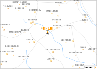 map of Kalhī