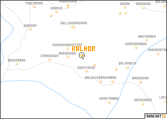 map of Kalhor