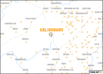 map of Kaliām Awān