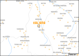 map of Kaliana