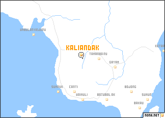 map of Kaliandak