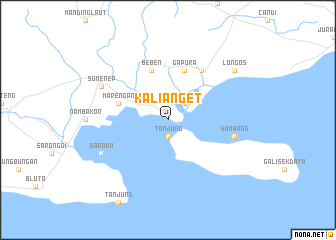 map of Kalianget