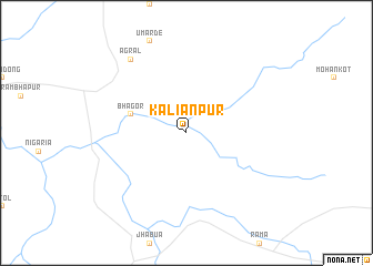 map of Kaliānpur