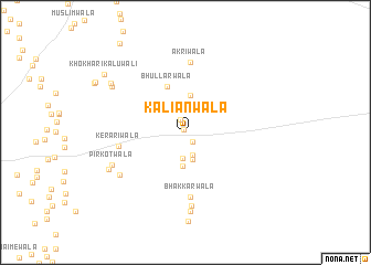 map of Kaliānwāla