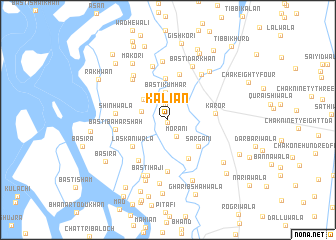 map of Kaliān