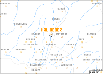 map of Kalibeber