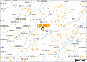 map of Kāli Ber