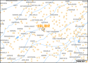 map of Kālibīr