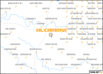 map of Kālicharanpur