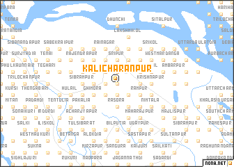 map of Kālicharanpur