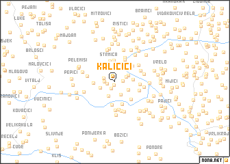 map of Kaličići